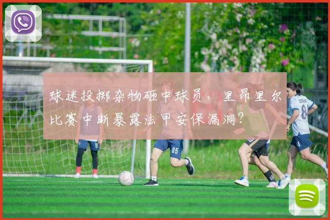 球迷投掷杂物砸中球员，里昂里尔比赛中断暴露法甲安保漏洞？
